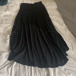 High-Low Maxi Skirt